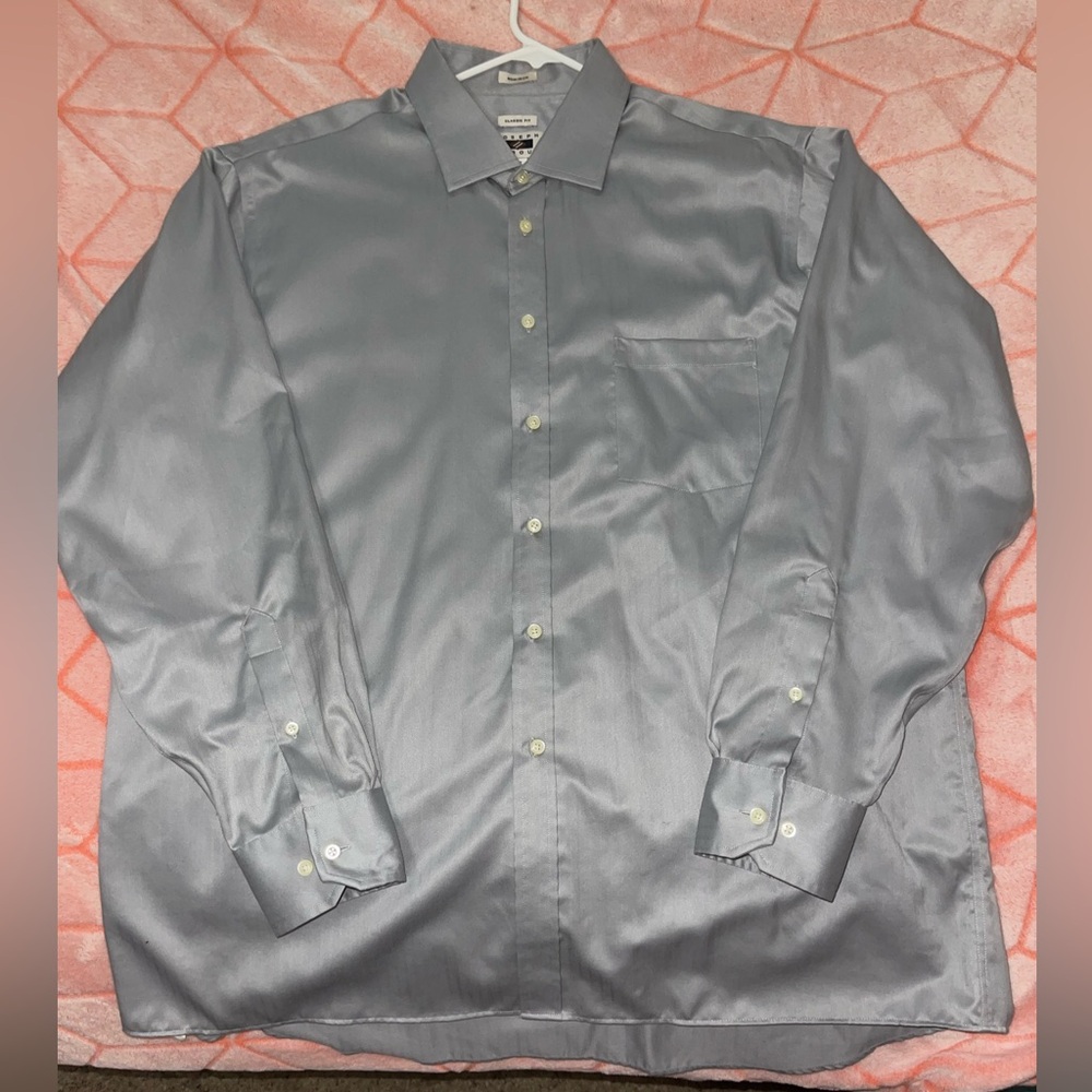 Joseph Abboud Silver Dress Shirt Men’s